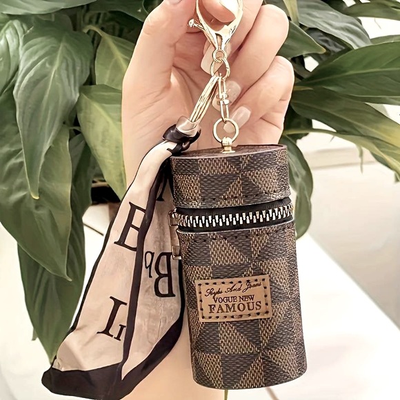 Designer Inspired Handbags - ⭐️Mini Brown Retro Coin Purse, Portable Travel Mini Zipper Jewelry Storage Box⭐️